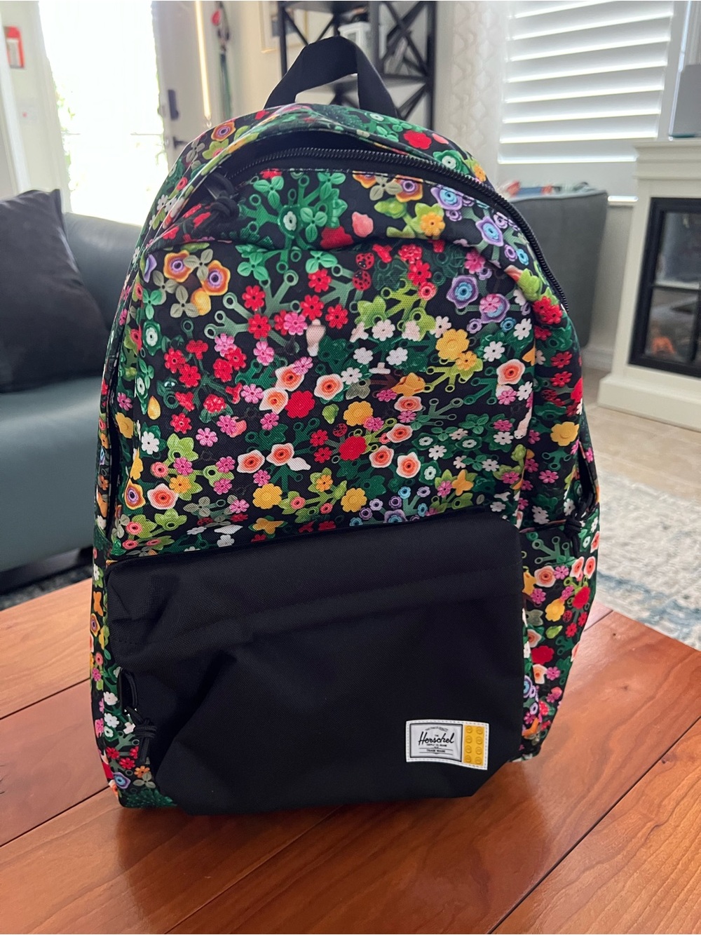 Herschel Supply Company x Lego Collab Floral Black Backpack—NWT!